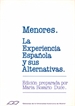 Portada del libro Menores. La experiencia española y sus alternativas.