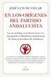 Portada del libro En los orígenes del Partido Andalucista