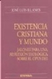 Portada del libro Existencia cristiana y mundo