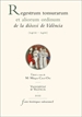 Portada del libro Regestrum tonsurarum et aliorum ordinum de la diòcesi de València (1402-1421)