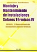 Portada del libro Montaje y mantenimiento de instalaciones solares térmicas IV
