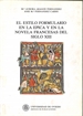 Portada del libro El estilo formulario en la épica y en la novela francesas  del siglo XIII