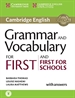 Portada del libro Grammar and Vocabulary for First and First for Schools Book with Answers and Audio