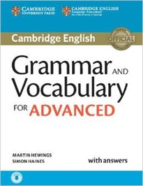 Portada del libro Grammar and Vocabulary for Advanced Book with Answers and Audio