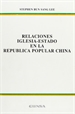 Portada del libro Relaciones iglesia-estado en la República Popular China