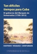 Portada del libro Tan difíciles tiempos para Cuba: el gobierno del Marqués de Someruelos (1799-1812)