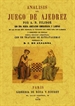 Portada del libro Análisis del juego del ajedrez