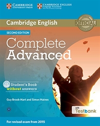 Portada del libro Complete Advanced Student's Book without Answers with CD-ROM with Testbank 2nd Edition