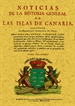 Portada del libro Noticias de la Historia general de las Islas de Canaria (4 tomos)