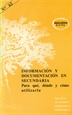 Portada del libro Información y documentación en Secundaria