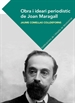 Portada del libro Obra i ideari periodístic de Joan Maragall