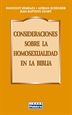 Portada del libro Consideraciones sobre la homosexualidad en la Biblia
