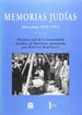 Portada del libro Memorias judías (Barcelona 1914-1954)