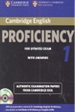 Portada del libro Cambridge English Proficiency 1 for Updated Exam Self-study Pack (Student's Book with Answers and Audio CDs (2))