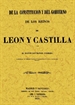 Portada del libro De la constitución y del gobierno de los Reynos de León y Castilla