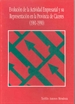 Portada del libro Evolución de la actividad empresarial y su presentación en la provincia de Cáceres (1981-1990)