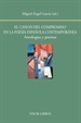 Portada del libro El canon del compromiso en la poesía española contemporánea. Antologías y poemas
