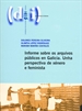 Portada del libro Informe sobre os arquivos públicos en Galicia