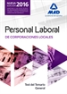 Portada del libro Personal Laboral de Corporaciones Locales. Test del Temario General