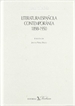 Portada del libro Literatura española contemporánea, 1898-1950