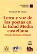 Portada del libro Letra y voz de los poetas en la Edad Media castellana