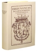 Portada del libro Ordenanzas de la Real Audiencia y Chancillería de Granada