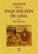 Portada del libro Anales de la inquisición de Lima: estudio histórico.
