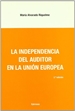 Portada del libro La independencia del auditor en la Unión Europea