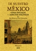 Portada del libro De nuestro Mexico: cosas sociales y aspectos politicos.