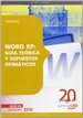 Portada del libro Word XP: guía teórica y supuestos ofimáticos