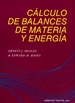 Portada del libro Cálculo de balances de materia y energía