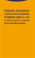 Portada del libro Emigración, asociacionismo y retorno de los españoles en Argentina (siglos XX y XXI)
