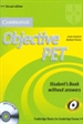 Portada del libro Objective PET Student's Book without Answers with CD-ROM 2nd Edition