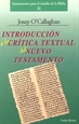 Portada del libro Introducción a la crítica textual del Nuevo Testamento