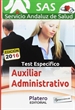 Portada del libro Auxiliar Administrativo del Servicio Andaluz de  Salud (SAS). Test específico