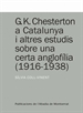Portada del libro G.K. Chesterton a Catalunya i altres estudis sobre una certa anglofília (1916-1938)