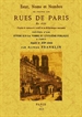 Portada del libro Estat, noms et nombre de toutes les rues de Paris en 1636.