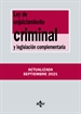 Portada del libro Ley de Enjuiciamiento Criminal y legislación complementaria