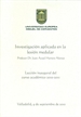 Portada del libro Investigación aplicada en la lesión medular. Lección inaugural del curso académico 2010-2011.