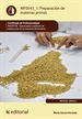 Portada del libro Preparación de materias primas. INAD0108 - operaciones auxiliares de elaboración en la industria alimentaria