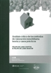 Portada del libro Análisis crítico de los métodos de valoración inmobiliaria: teoría y casos prácticos