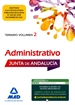Portada del libro Administrativo de la Junta de Andalucía Turno Libre. Temario Volumen 2