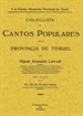 Portada del libro Colección de cantos populares de la provincia de Teruel