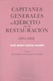 Portada del libro Capitanes generales de Ejército en la Restauración (1874-1923)