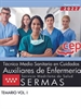 Portada del libro Técnico Medio Sanitario en Cuidados Auxiliares de Enfermería. Servicio Madrileño de Salud (SERMAS). Temario Vol. I