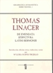 Portada del libro Thomas Linacer. De Emendata Structura Latini Sermonis