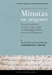 Portada del libro Minutas en aragonés en protocolos de los años 1390-1399 de Domingo Ferrer, notario de Barbastro