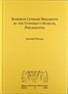 Portada del libro Sumerian literary fragments in the University Museum, Philadelphia