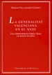 Portada del libro La Generalitat Valenciana en el XVIII