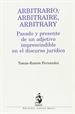 Portada del libro Arbitrario, Arbitraire, Arbitrary